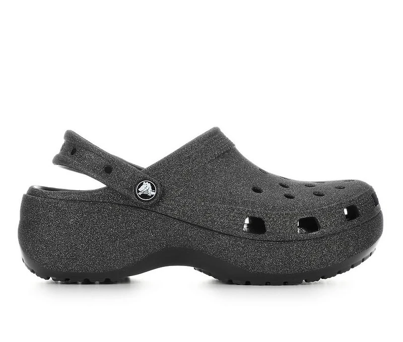 Women's Crocs Classic Platform Glitter Clogs
