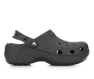 Women's Crocs Classic Platform Glitter Clogs