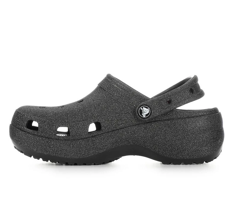 Women's Crocs Classic Platform Glitter Clogs