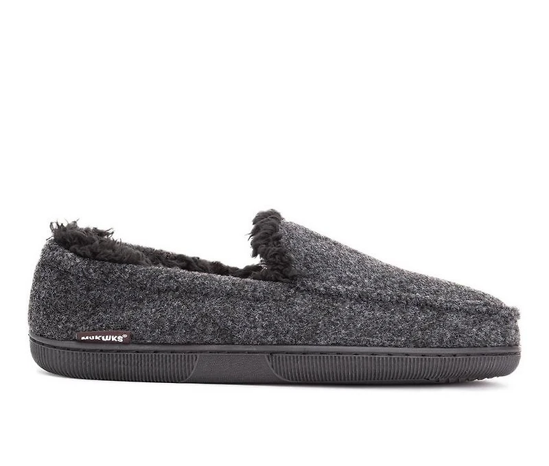MUK LUKS Men's Faux Wool Moccasin Slippers