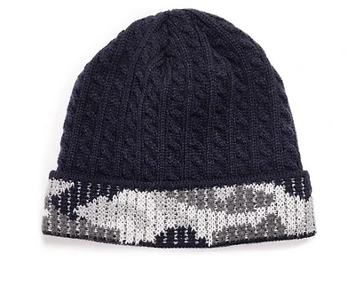 MUK LUKS Men's Camo Cuff Beanie