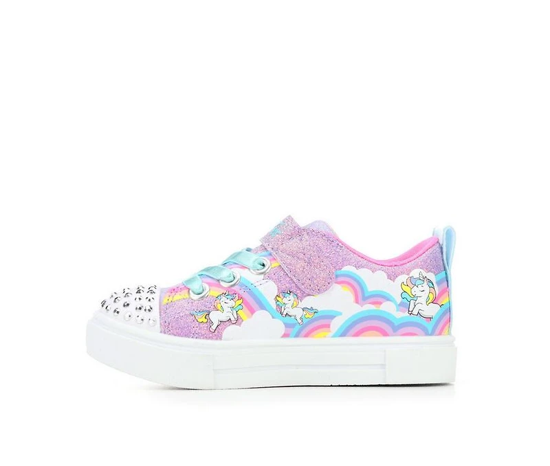 Girls' Skechers Toddler Twinkle Sparks Toes Light-Up Sneakers