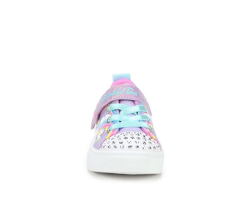 Girls' Skechers Toddler Twinkle Sparks Toes Light-Up Sneakers