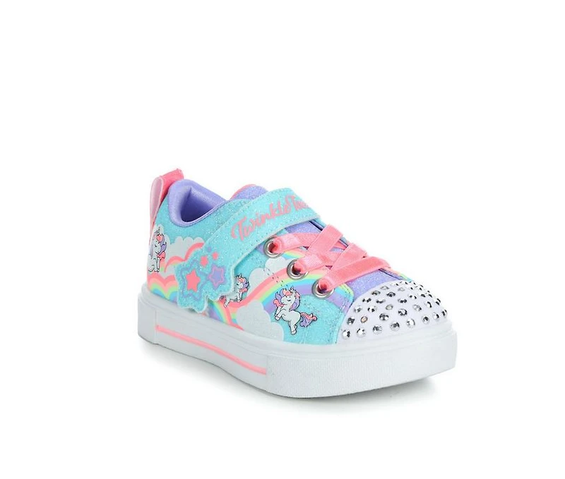 Girls' Skechers Toddler Twinkle Sparks Toes Light-Up Sneakers