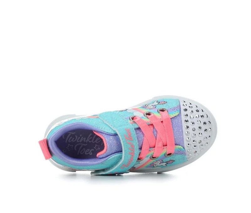 Girls' Skechers Toddler Twinkle Sparks Toes Light-Up Sneakers
