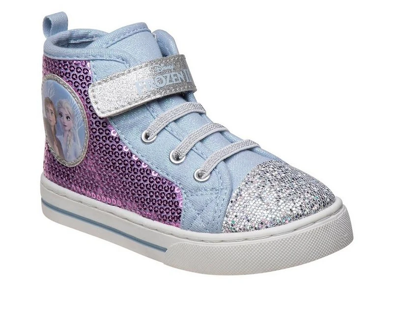Girls' Disney Toddler & Little Kid Frozen Canvas Hi-Top Sneakers