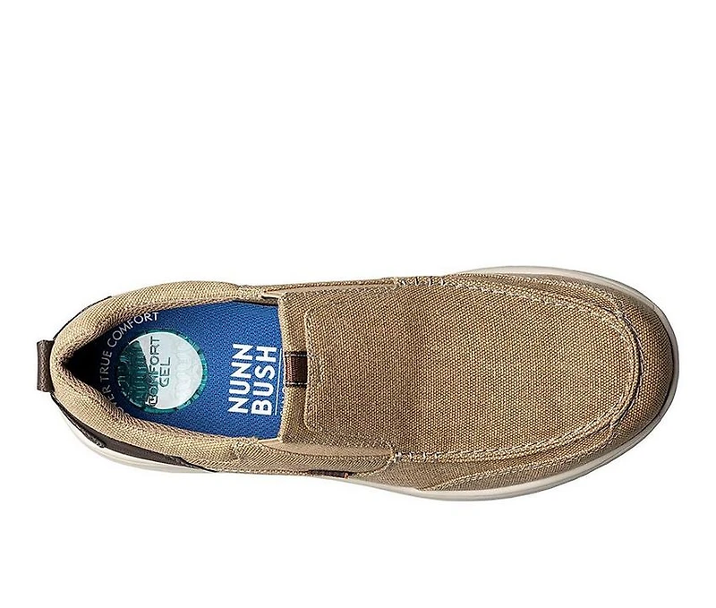 Men's Nunn Bush Conway Canvas Moc Toe Slip-On Shoes