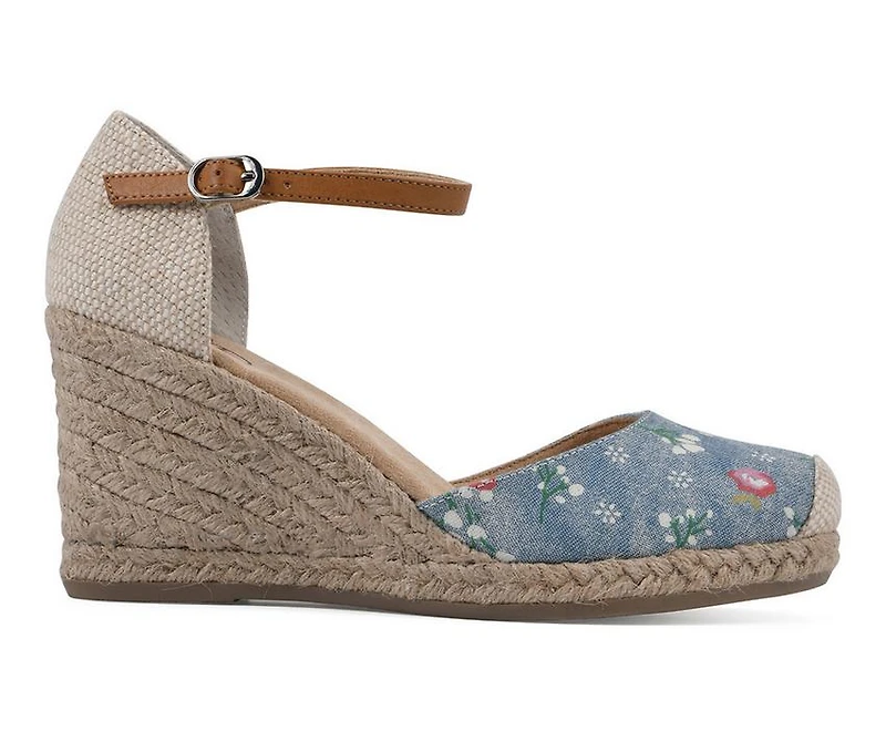 Women's White Mountain Mamba Espadrille Wedges