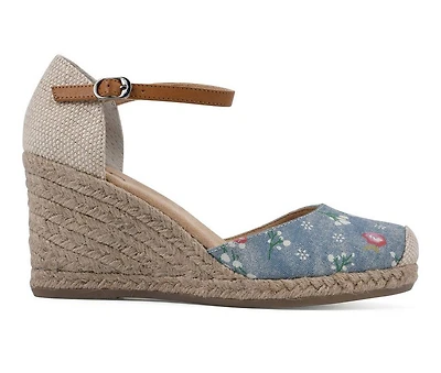 Women's White Mountain Mamba Espadrille Wedges