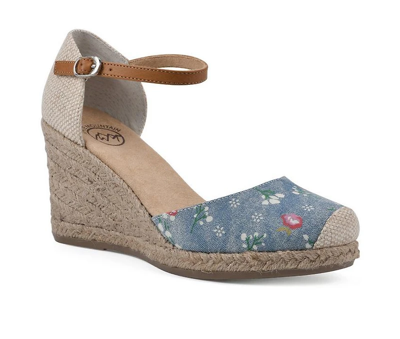 Women's White Mountain Mamba Espadrille Wedges