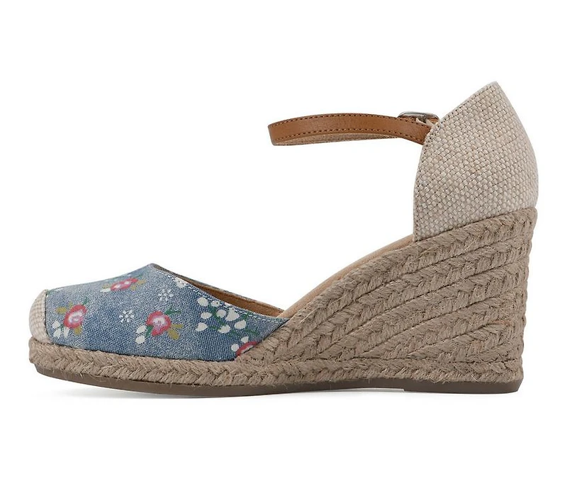 Women's White Mountain Mamba Espadrille Wedges