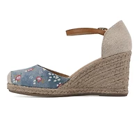 Women's White Mountain Mamba Espadrille Wedges