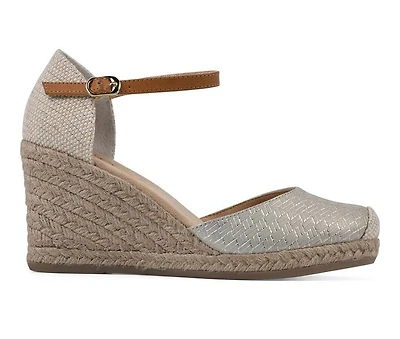 Women's White Mountain Mamba Espadrille Wedges