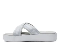 Women's Puma Platform Slide Tape Sport Slides