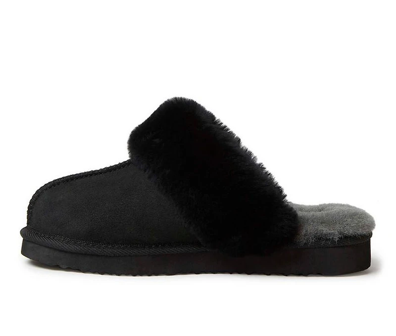 Fireside by Dearfoams Women's Sydney Genuine Sherling Scuff Slippers