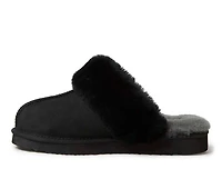Fireside by Dearfoams Women's Sydney Genuine Sherling Scuff Slippers