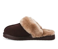 Fireside by Dearfoams Women's Sydney Genuine Sherling Scuff Slippers