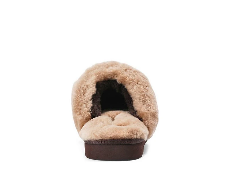 Fireside by Dearfoams Women's Sydney Genuine Sherling Scuff Slippers