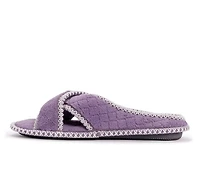 MUK LUKS Ada Micro Chenille Criss Cross Slippers