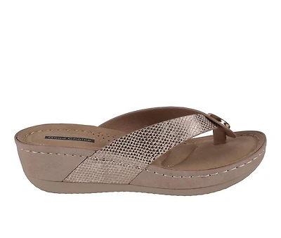 Women's GC Shoes Dafni Wedge Flip-Flops