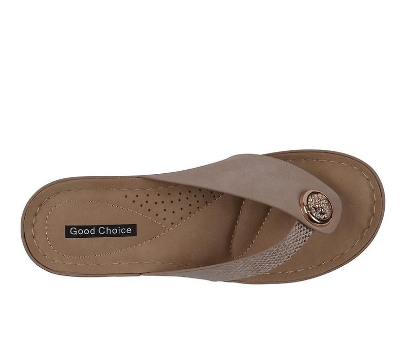 Women's GC Shoes Dafni Wedge Flip-Flops