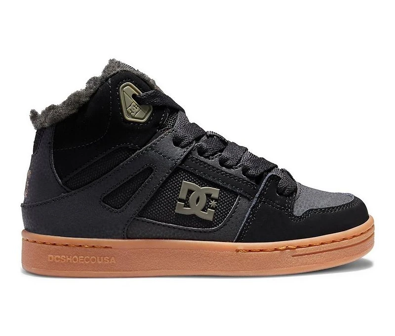 Boys' DC Little Kid & Big Pure High-Top Winter Sneaker Boots