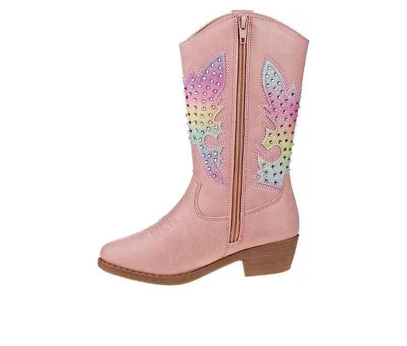 Girls' Kensie Girl Little Kid & Big Rhinestone Zip-Up Cowboy Boots