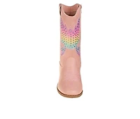 Girls' Kensie Girl Little Kid & Big Rhinestone Zip-Up Cowboy Boots