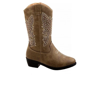 Girls' Kensie Girl Little Kid & Big Rhinestone Zip-Up Cowboy Boots
