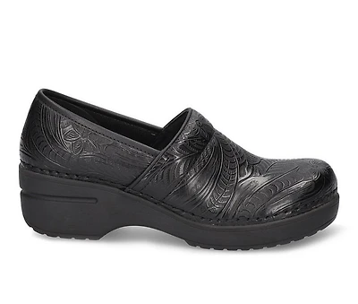 Women's Easy Works by Street Lead Black Tooled Slip-Resistant Clogs
