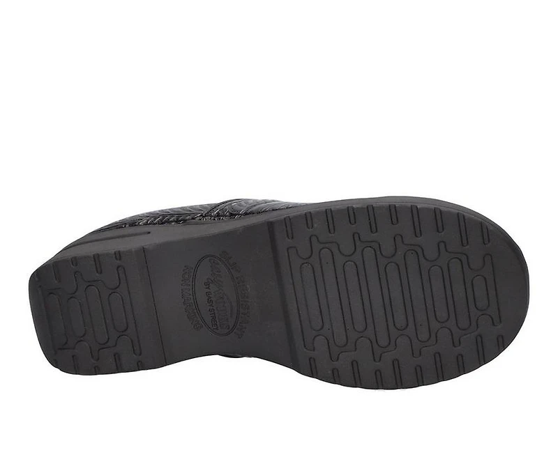 Women's Easy Works by Street Lead Black Tooled Slip-Resistant Clogs