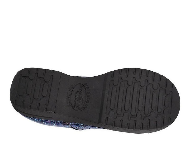 Women's Easy Works by Street Lead Navy Paisley Slip-Resistant Clogs