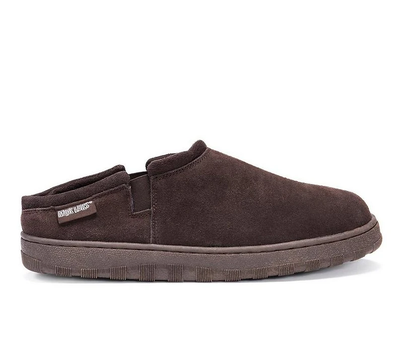 MUK LUKS Men's Matt Printed Berber Suede Clog Slippers