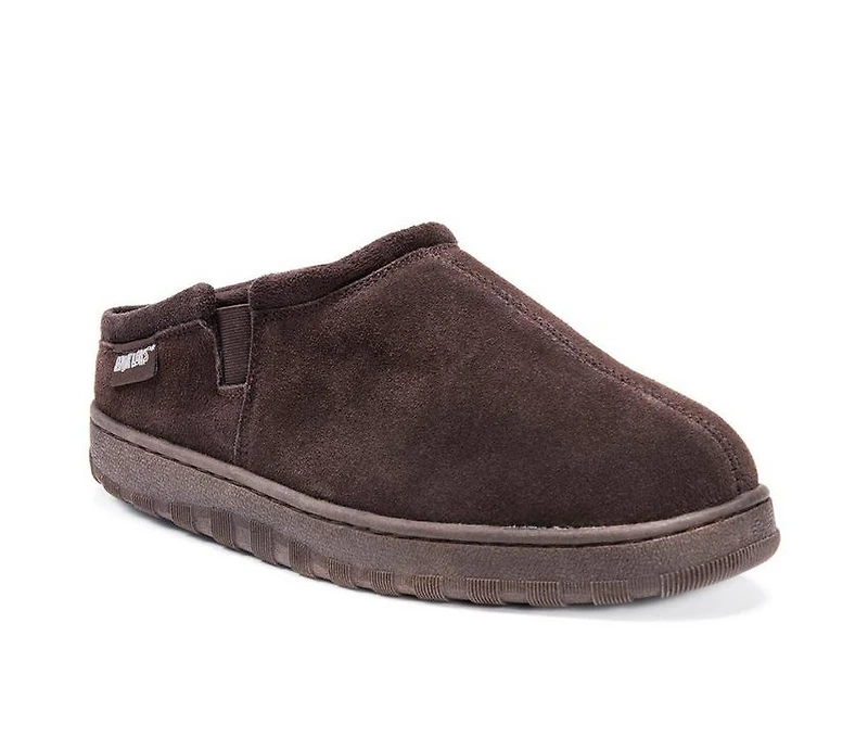 MUK LUKS Men's Matt Printed Berber Suede Clog Slippers