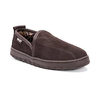 MUK LUKS Eric Printed Berber Suede Slippers