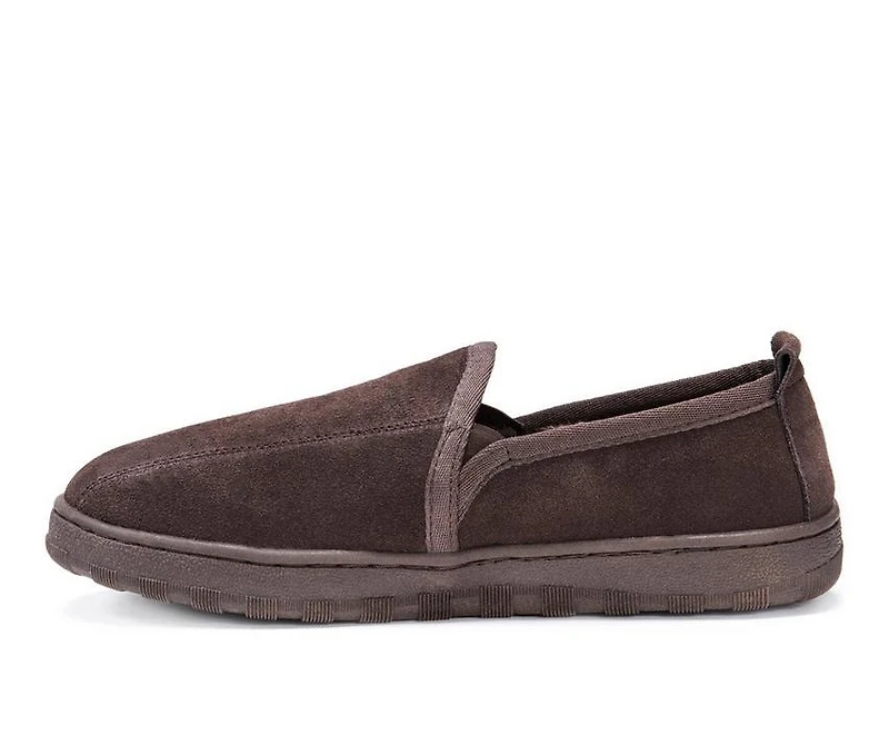 MUK LUKS Eric Printed Berber Suede Slippers