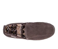 MUK LUKS Eric Printed Berber Suede Slippers