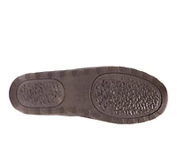 MUK LUKS Eric Printed Berber Suede Slippers