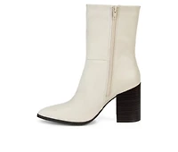 Women's Journee Collection Sharlie Block Heel Mid Calf Boots