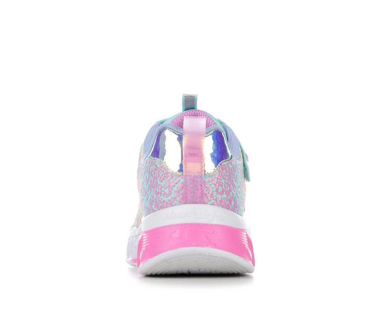 Girls' Skechers Little Kid & Big Flutter Heart Lights Loves Light-Up Sneakers