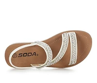 Girls' Soda Little Kid & Big Umbel Flat Sandals