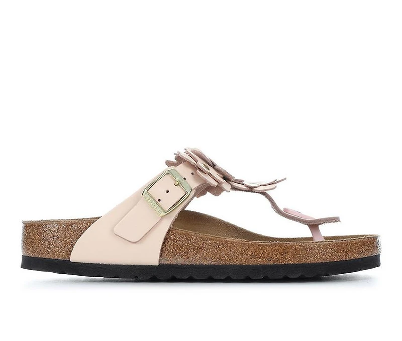 Women's Birkenstock Gizeh Leather Footbed Sandals
