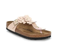 Women's Birkenstock Gizeh Leather Footbed Sandals