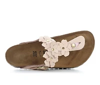 Women's Birkenstock Gizeh Leather Footbed Sandals