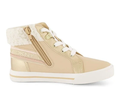 Girls' DKNY Little Kid & Big Hannah Elastic High-Top Sneakers