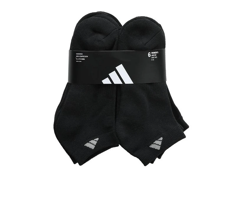 Adidas 6 Pair Women's Cushion Low Cut Socks