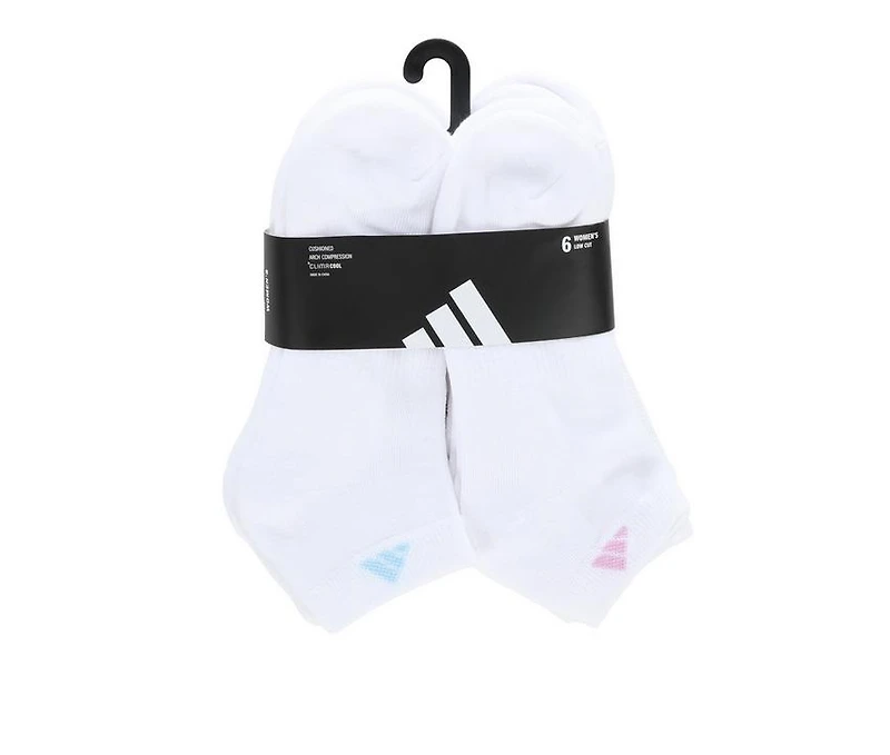 Adidas 6 Pair Women's Cushion Low Cut Socks