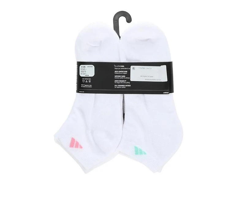 Adidas 6 Pair Women's Cushion Low Cut Socks