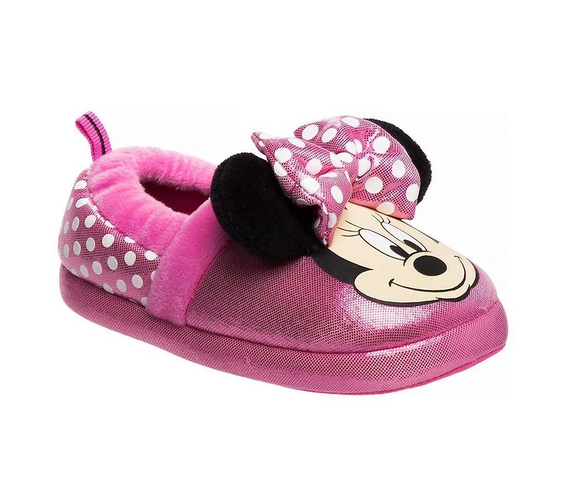 Disney Toddler & Little Kid Minnie Bownots Dots Slipper