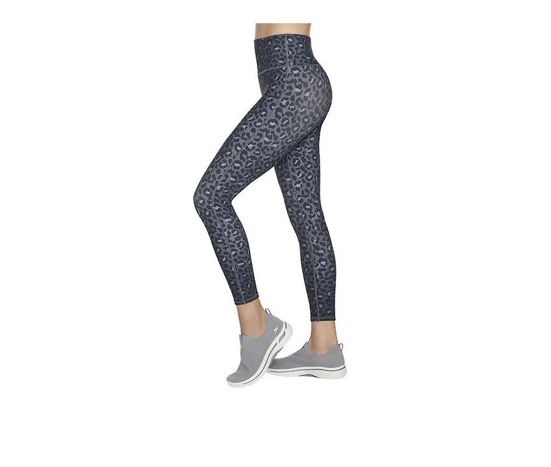 Skechers Go Apparel GO WALK Midnight Leopard 7/8 High-Waisted Leggings